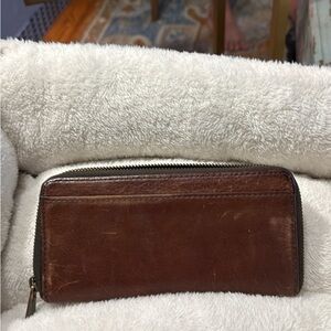 Fossil Dark Brown Leather Wallet